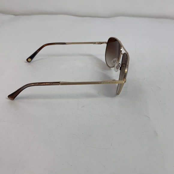 Ted Baker London Gold Aviator Sunglasses TWS226 57-14 Brown Gradient Lenses - Picture 2 of 8